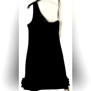 One shoulder little black dress